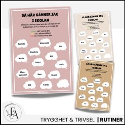 Enkel kartläggning: Så här känner jag i skolan