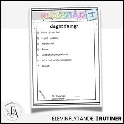 Redigerbar Klassrådsmall