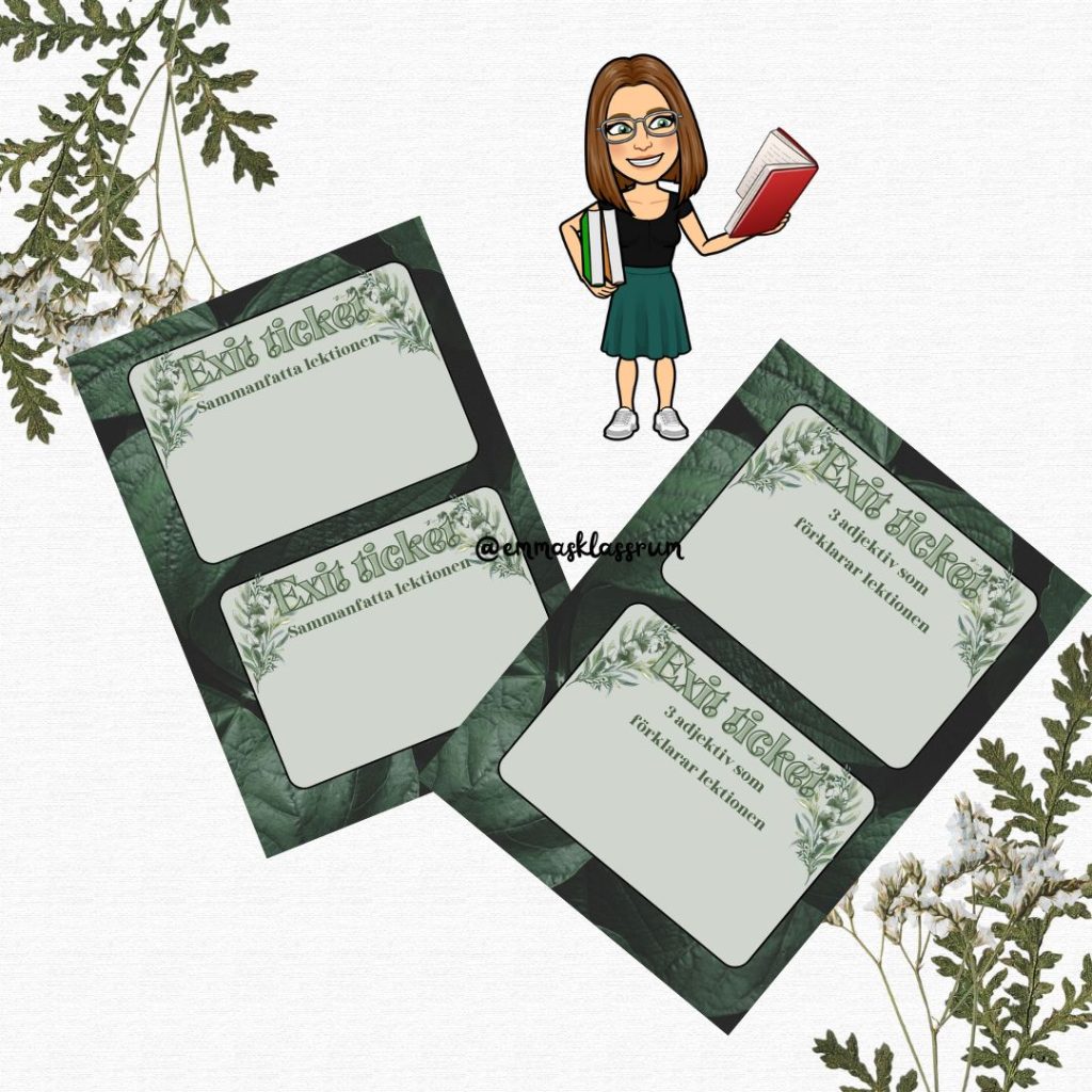 Exit tickets