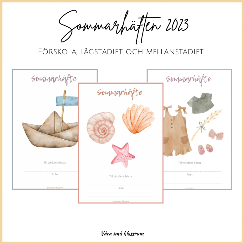 Sommarhäften 2023 – paket med alla tre