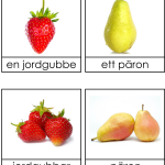 Frukter singularis och pluralis 3 dels kort - bild 2