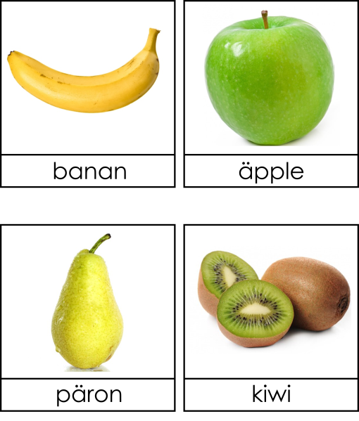 Frukt och bär 3 dels kort