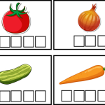 Stavningskort grönsaker - bild 2