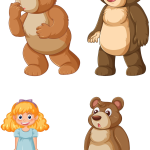 Flanobilder – Guldlock och de tre björnarna - bild 2