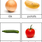 Grönsaker 3 delskort - bild 2