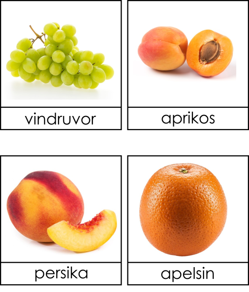 Frukt och bär 3 dels kort