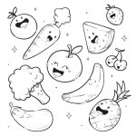 Målarbok – frukter och grönsaker - bild 4