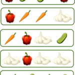 Härma mönstret – grönsaker - bild 3