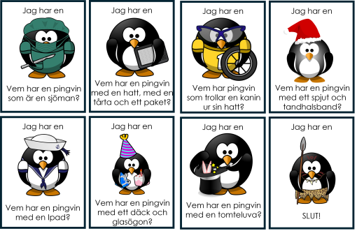 Jag har... vem har.... pingviner och ugglor