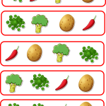 Härma mönstret – grönsaker - bild 4