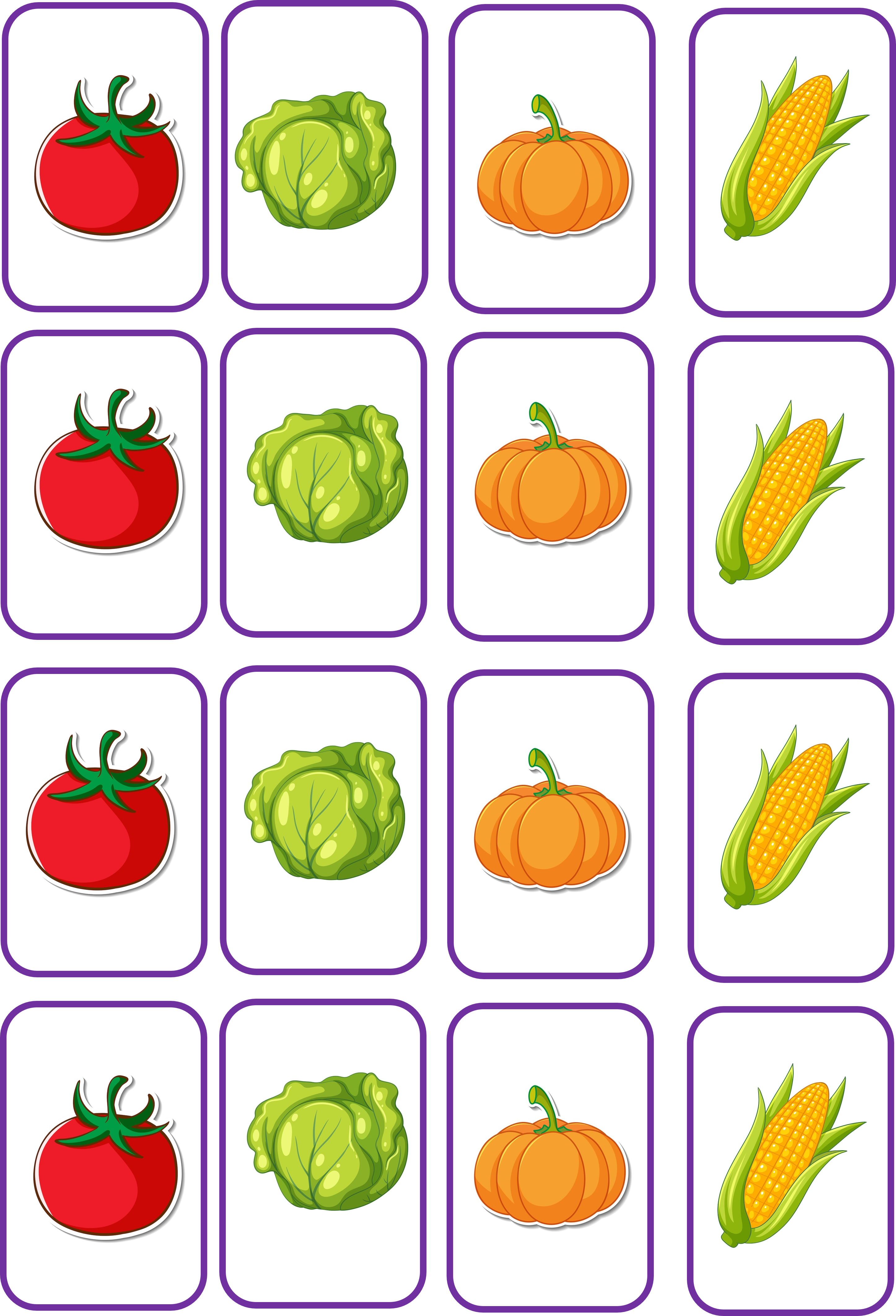 Härma mönstret - grönsaker