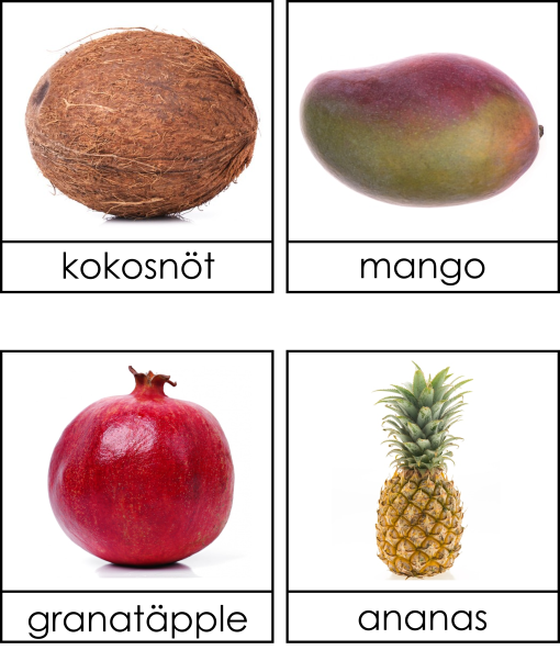 Frukt och bär 3 dels kort
