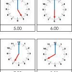 Klockkort hel och halvtimme - bild 3