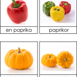 Grönsaker singularis och pluralis 3 delskort - bild 5