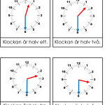 Klockkort hel och halvtimme - bild 4