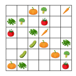 Sudoku grönsaker 6×6 - bild 2