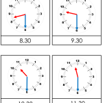 Klockkort hel och halvtimme - bild 5