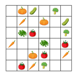 Sudoku grönsaker 6×6 - bild 3