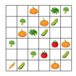Sudoku grönsaker 6×6 - bild 5