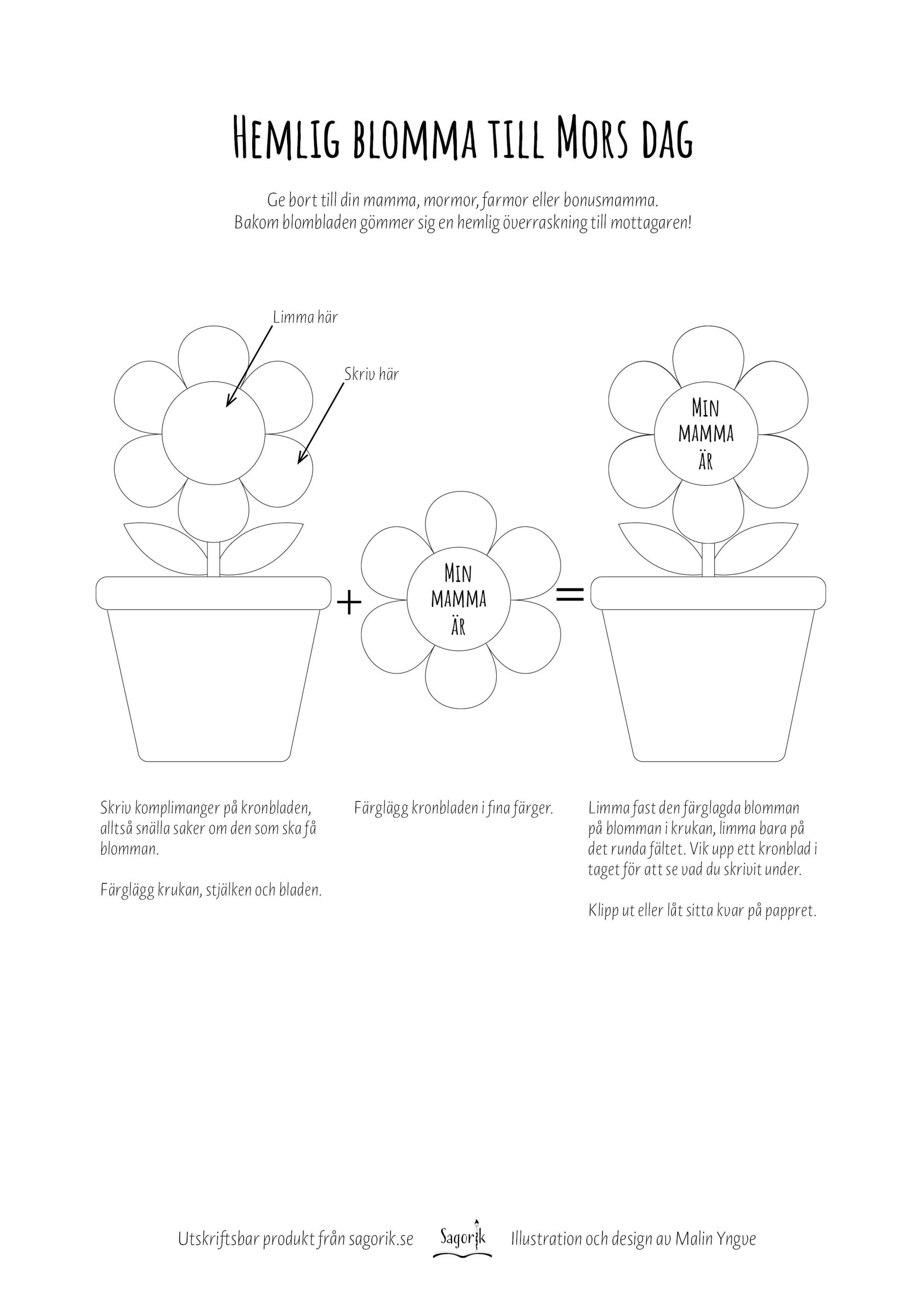 Mors dag Hemlig blomma