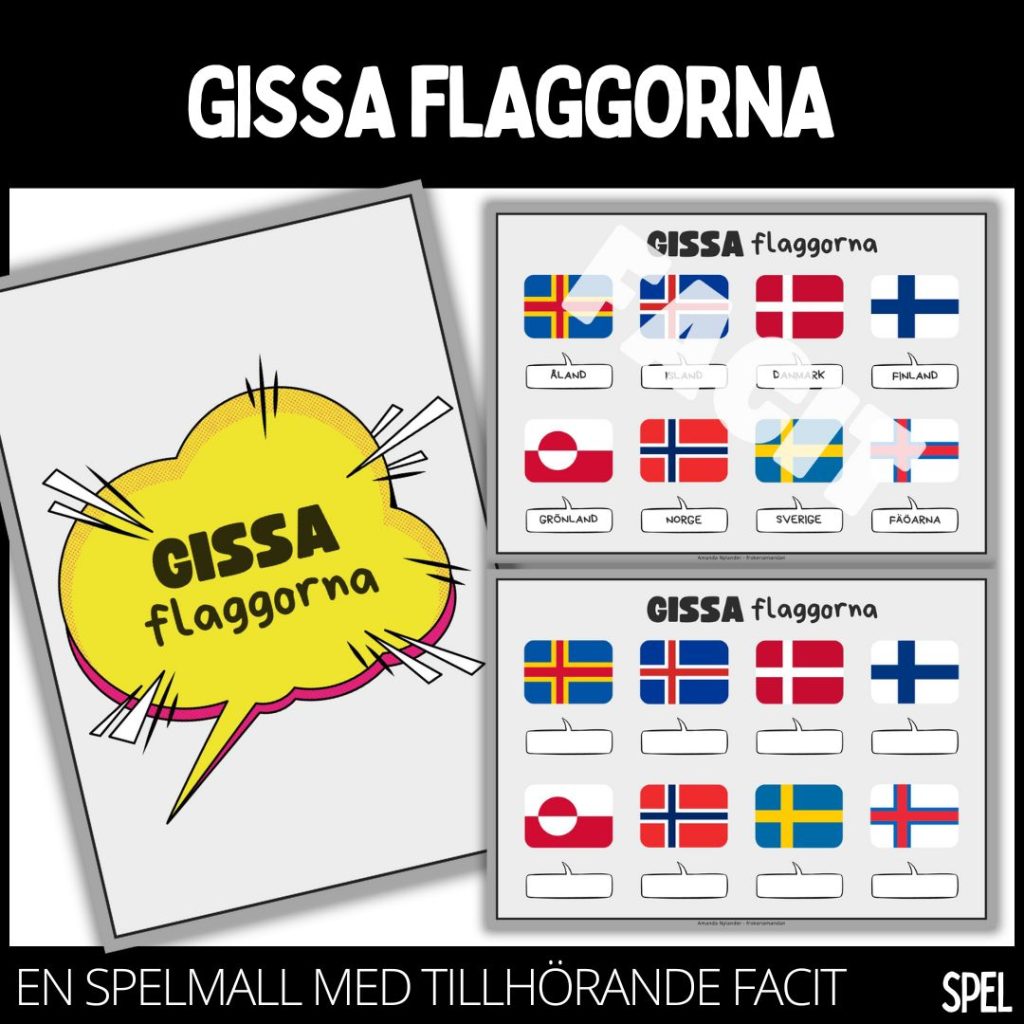 Gissa flaggorna – 3 (norden)