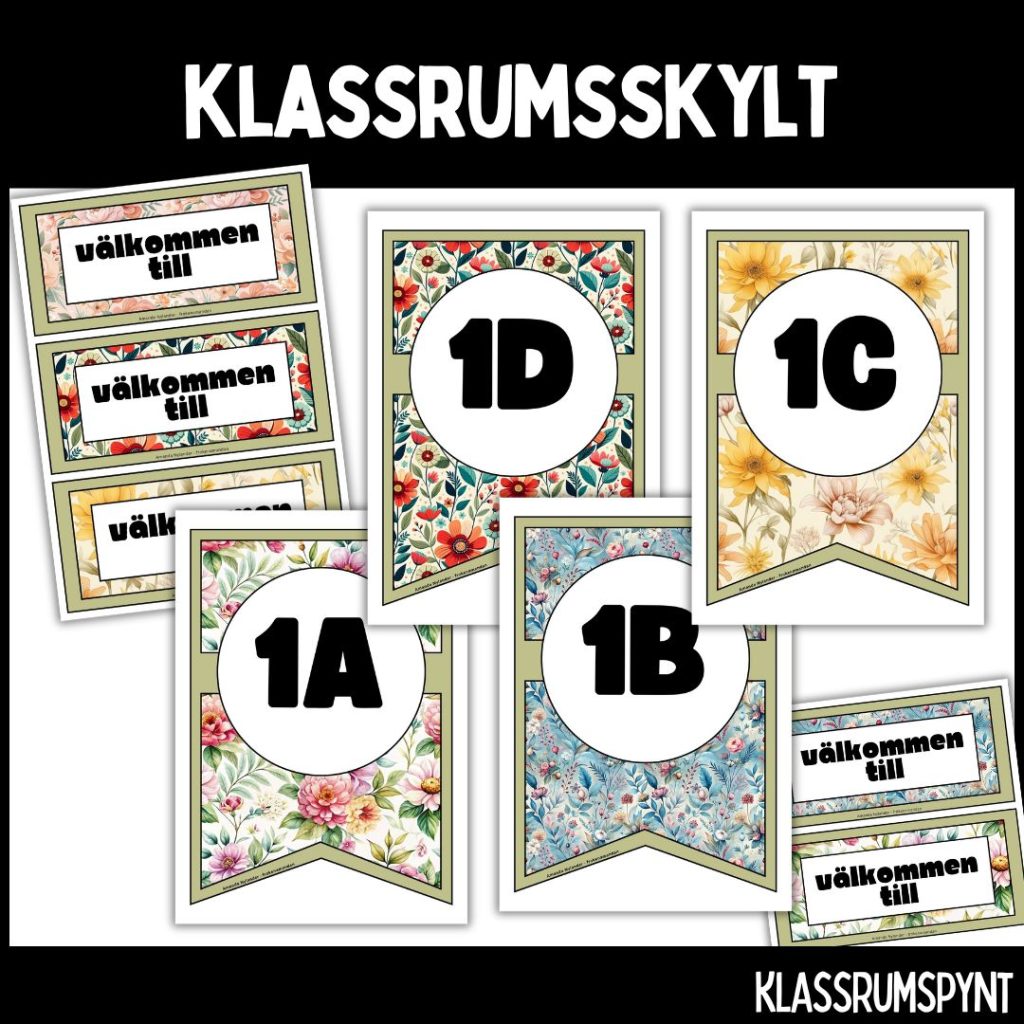 Klassrumsskylt – ÅK 1