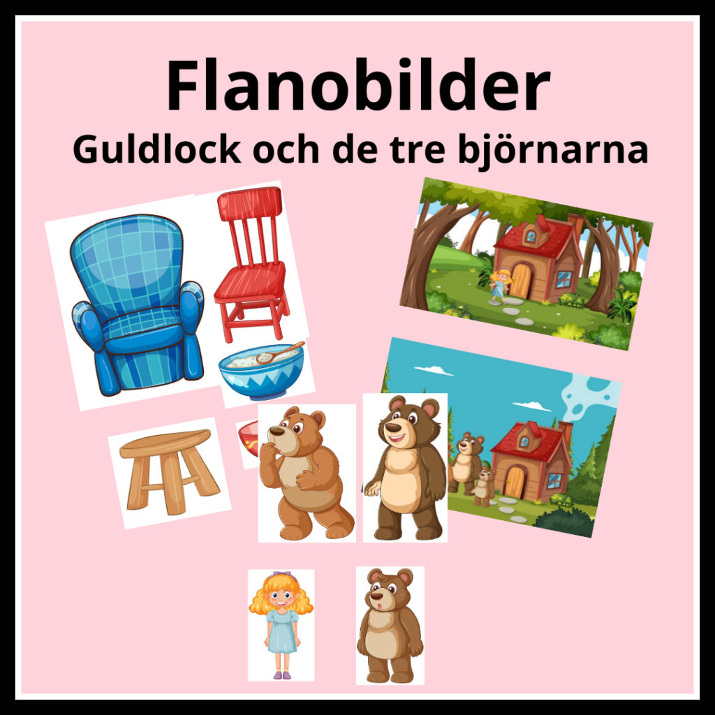 Flanobilder – Guldlock och de tre björnarna
