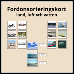 Fordonsortering kort – luft, land eller vatten - bild 1