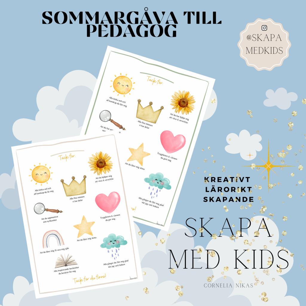 Sommargåva till pedagog