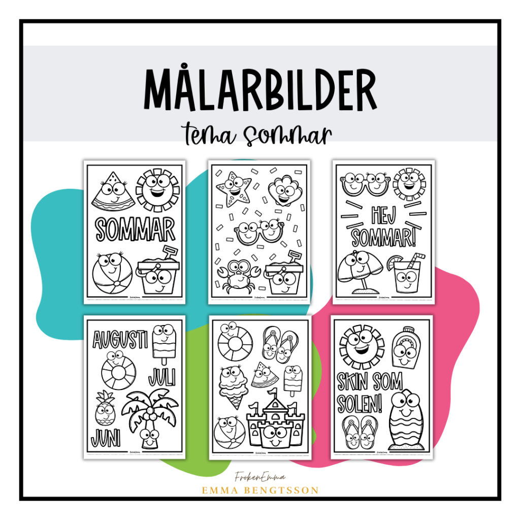 Målarbilder med sommartema