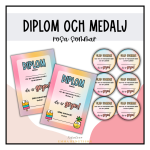Diplom och medalj: rosa sommar - bild 1