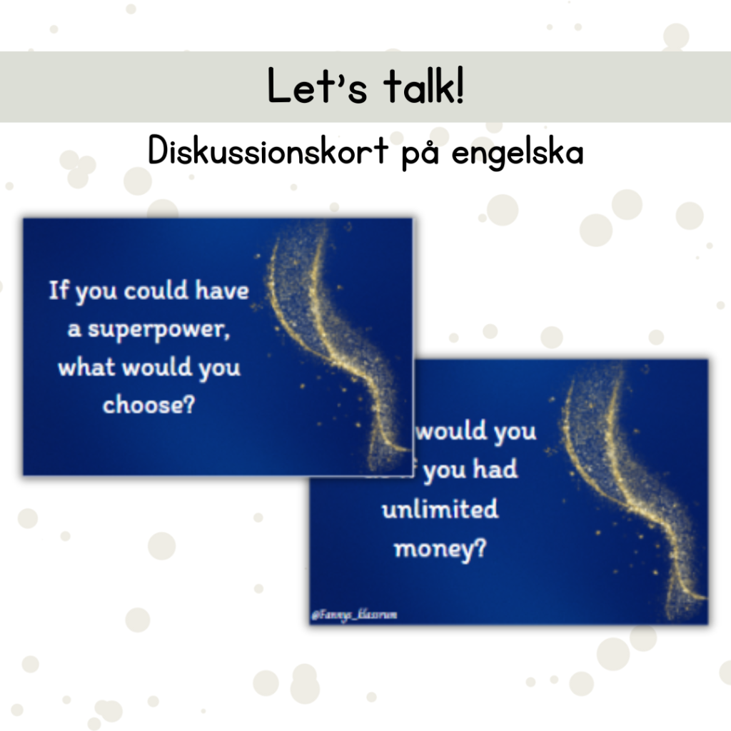 Diskussionskort engelska
