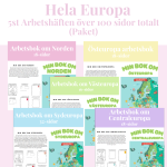 Arbetshäften om Europa 5st (paket) - bild 1