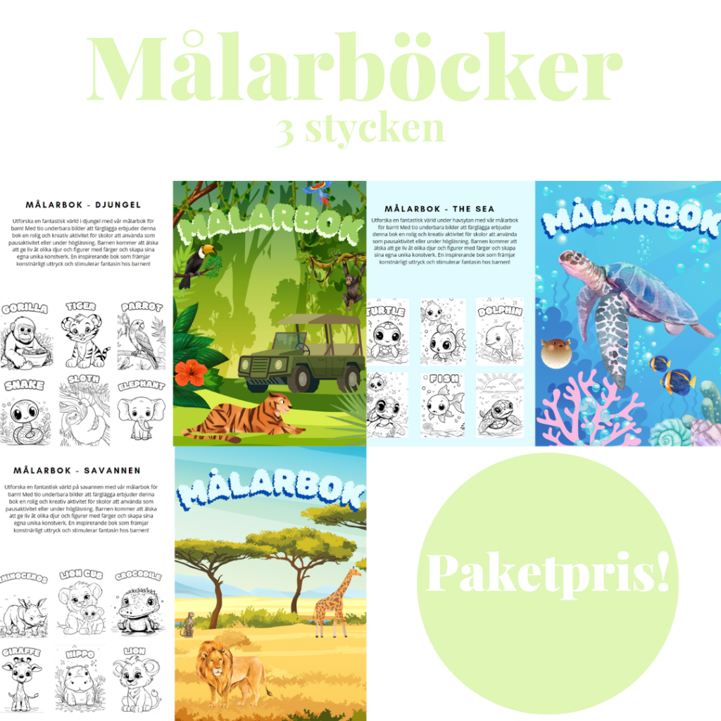 MÅLARBÖCKER (3ST)