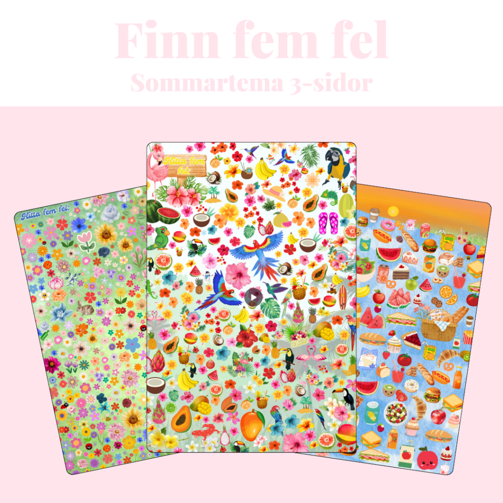 Finn fem fel – sommartema (2)