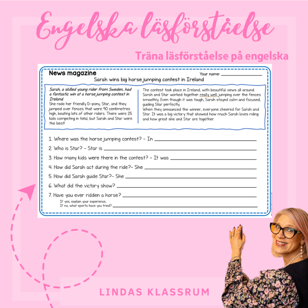 Engelska läsförståelsetexter