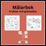 Målarbok – frukter och grönsaker - bild 1