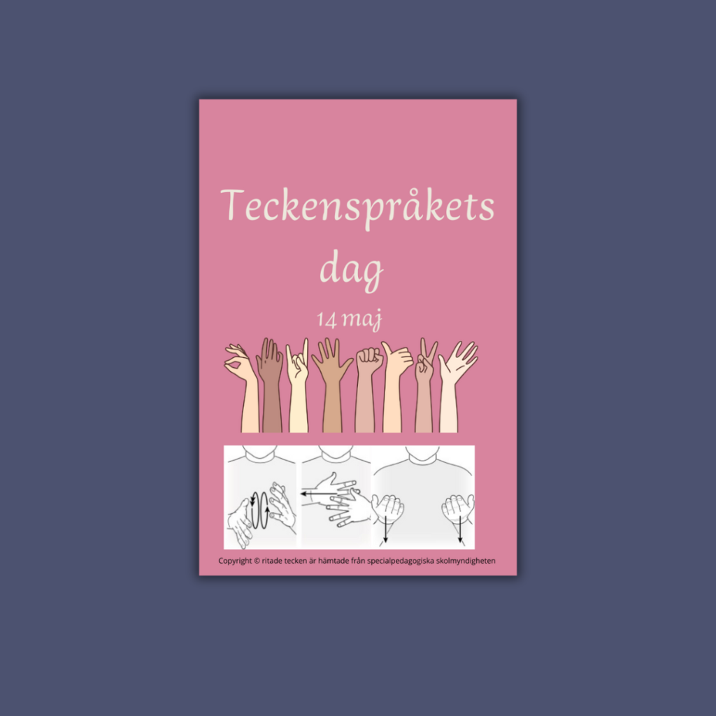 Teckenspråkets dag 14 maj