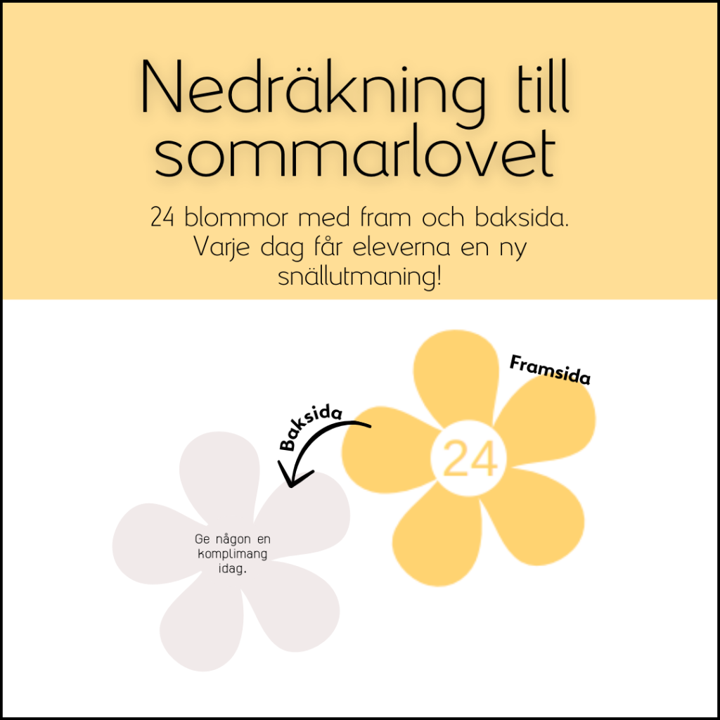 Nedräkning till sommarlovet