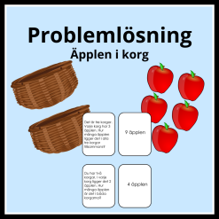 Problemlösning - äpplen i korg