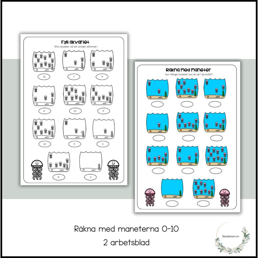 Räkna med maneterna 0-10