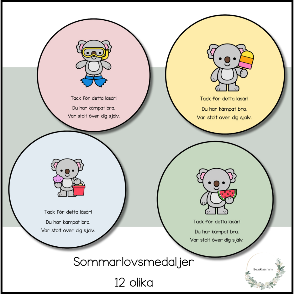 Sommarlovsmedaljer – koala