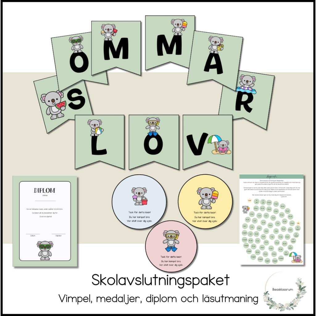 Skolavslutningspaket – koalor