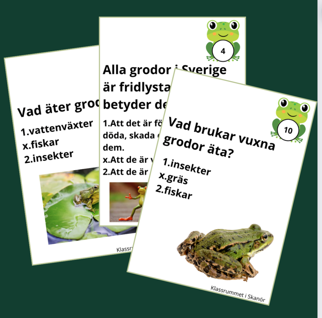 Tipsrunda om grodor