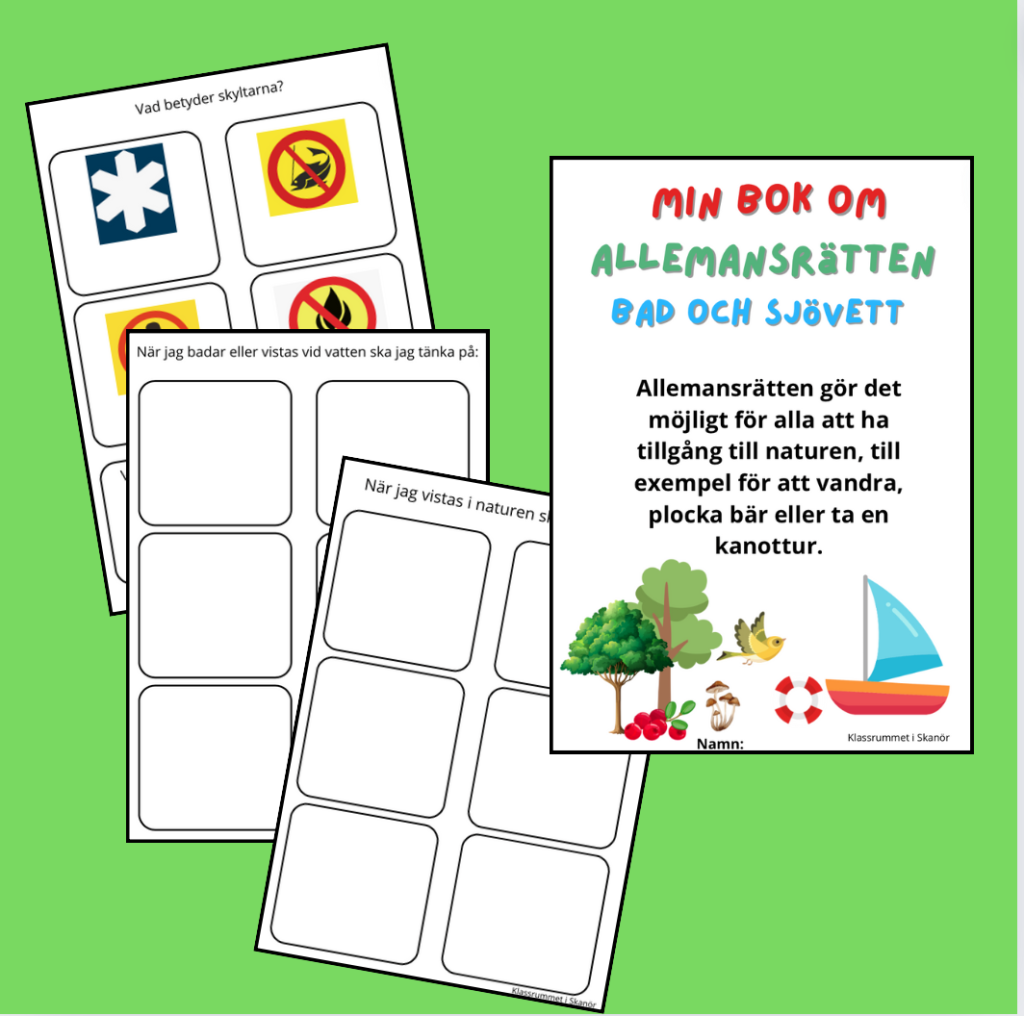 Min bok om allemansrätten, bad- och sjövett