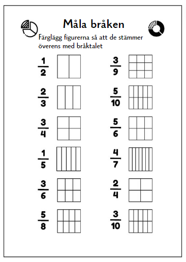 Bråk häfte 8 sidor