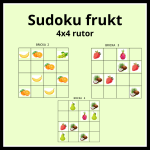 Sudoku frukt 4×4 - bild 1