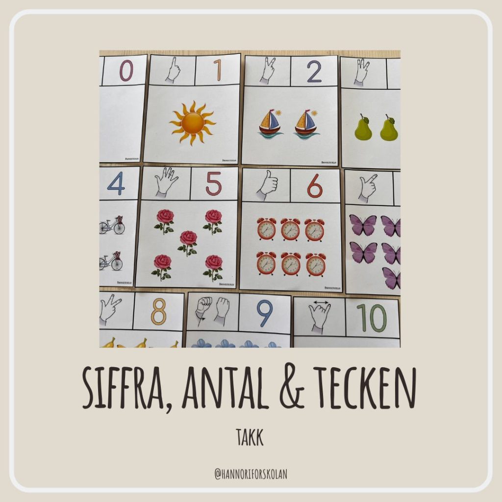 TAKK siffra, antal & tecken