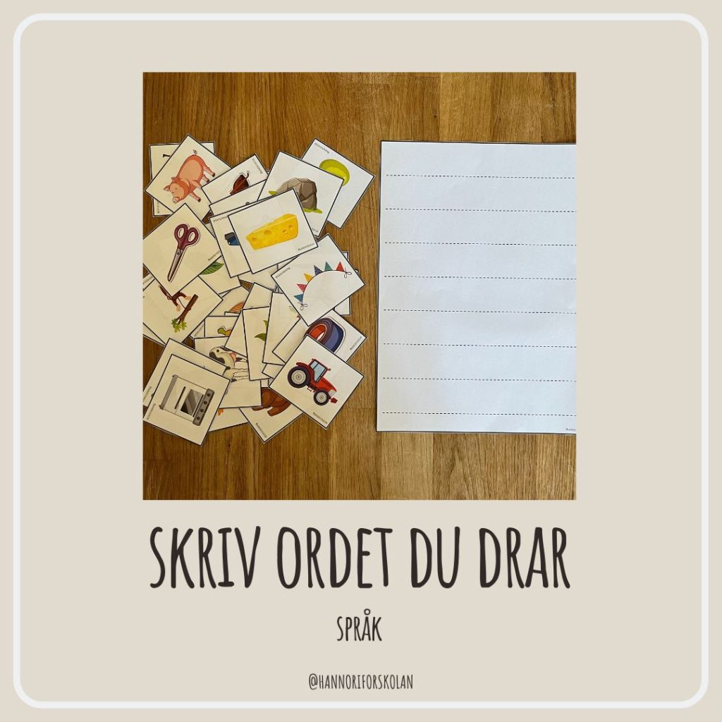 Skriv ordet du drar