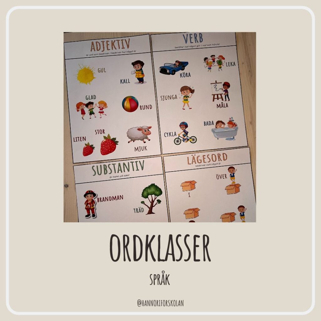 Ordklasser